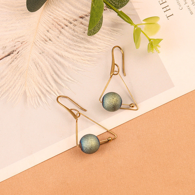 Japanese Triangle Retro Earrings