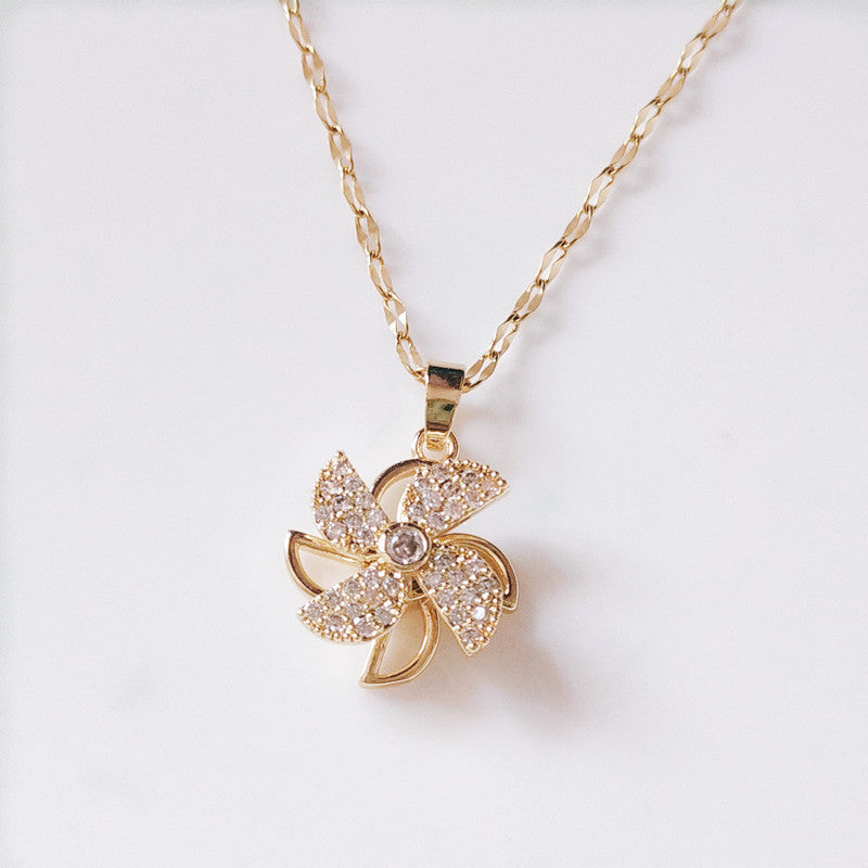 Whirling Windmill Necklace