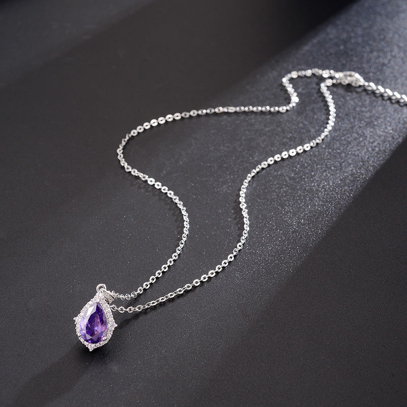 Korean Style Amethyst Necklace