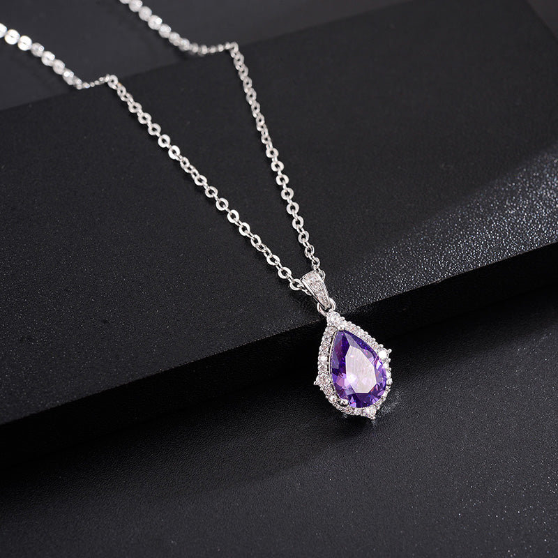 Korean Style Amethyst Necklace