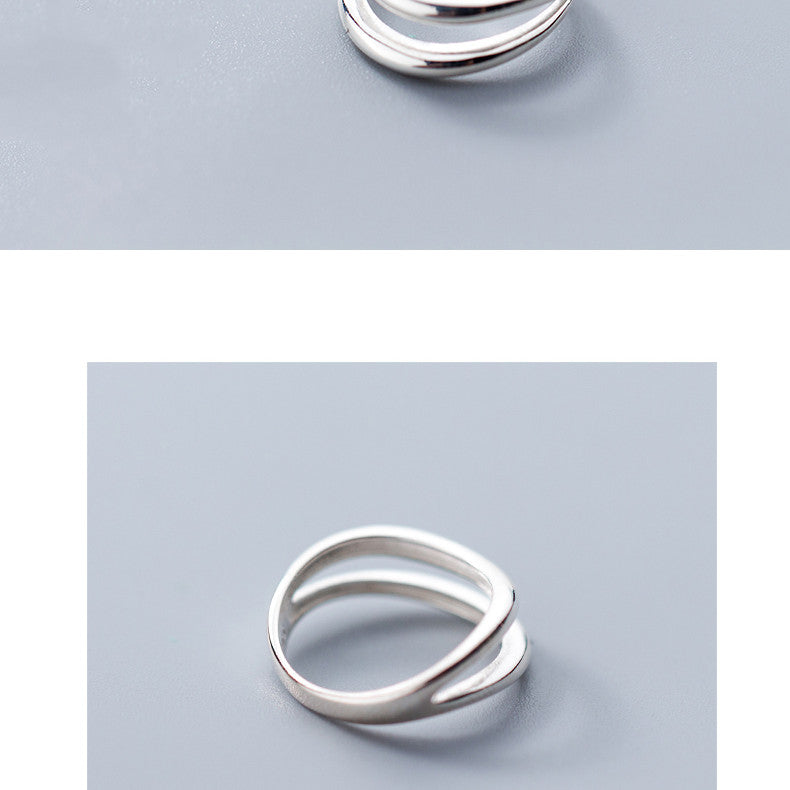 Korean Style Double Line Ring