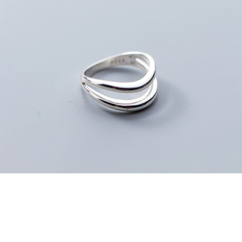 Korean Style Double Line Ring