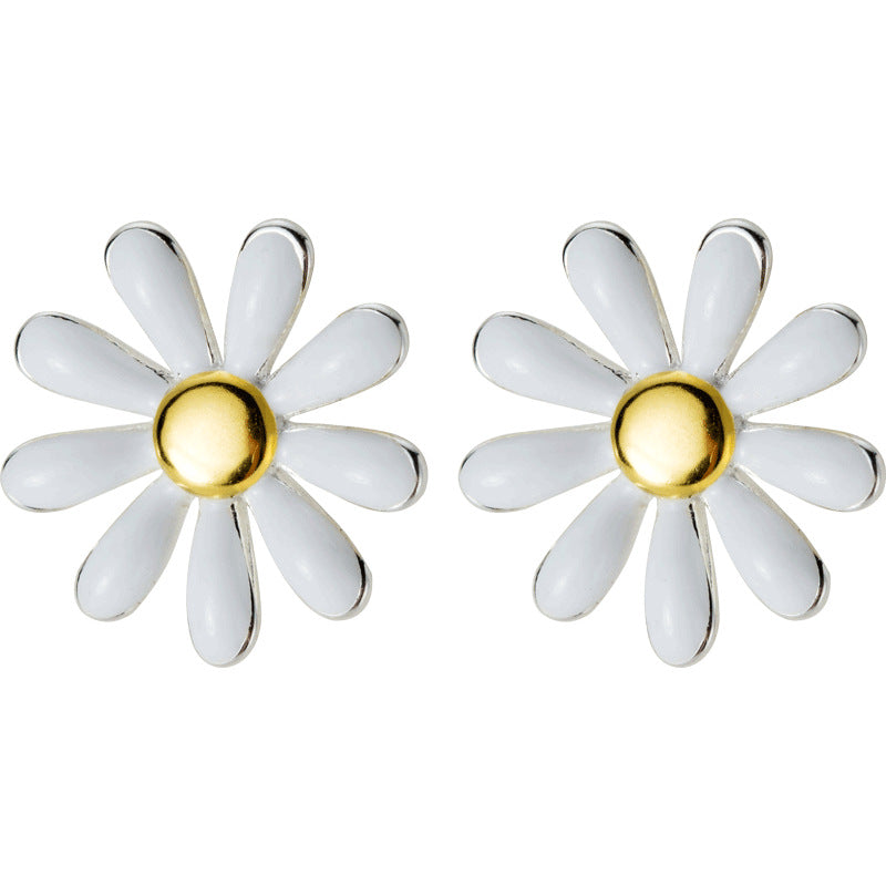Japanese Style Daisy Earrings
