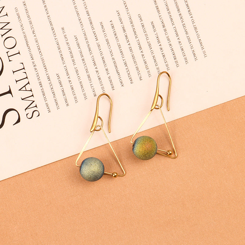 Japanese Triangle Retro Earrings