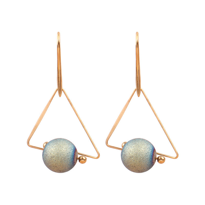 Japanese Triangle Retro Earrings