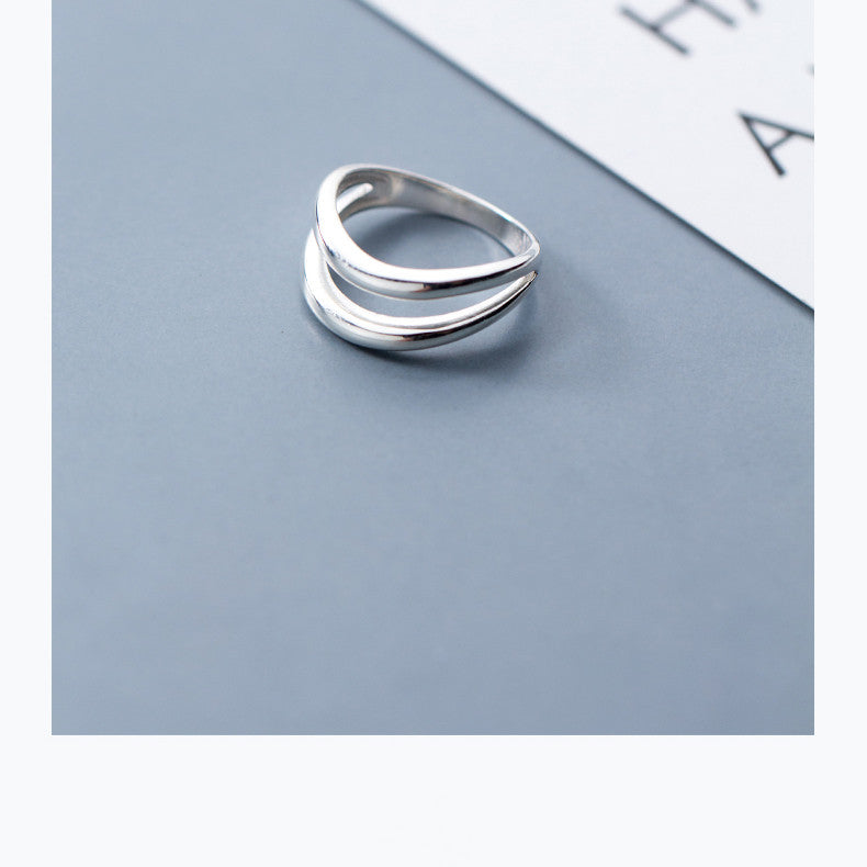 Korean Style Double Line Ring