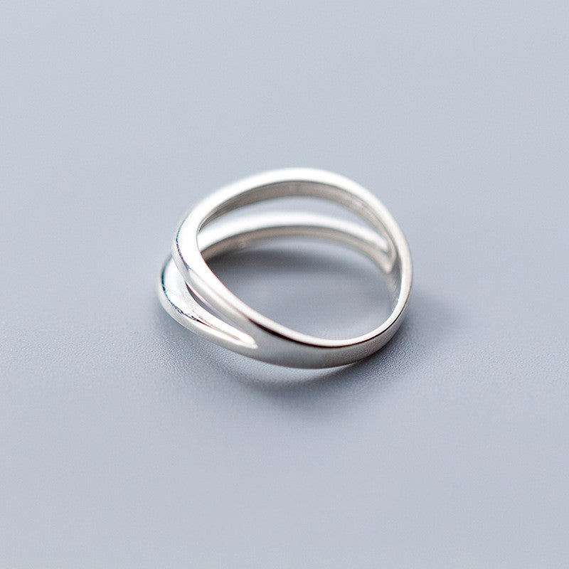 Korean Style Double Line Ring