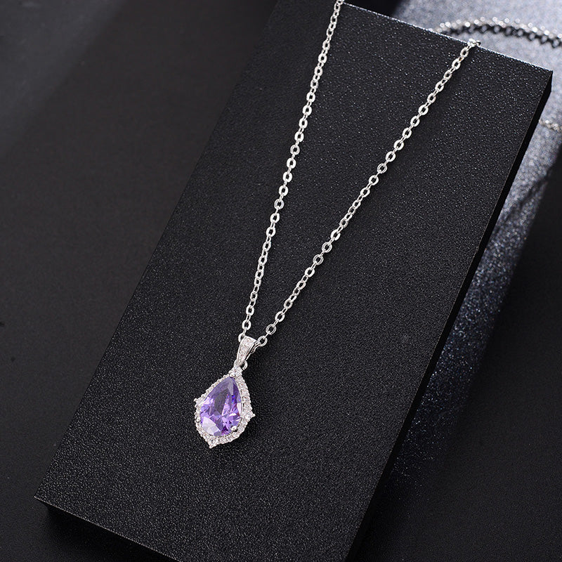 Korean Style Amethyst Necklace