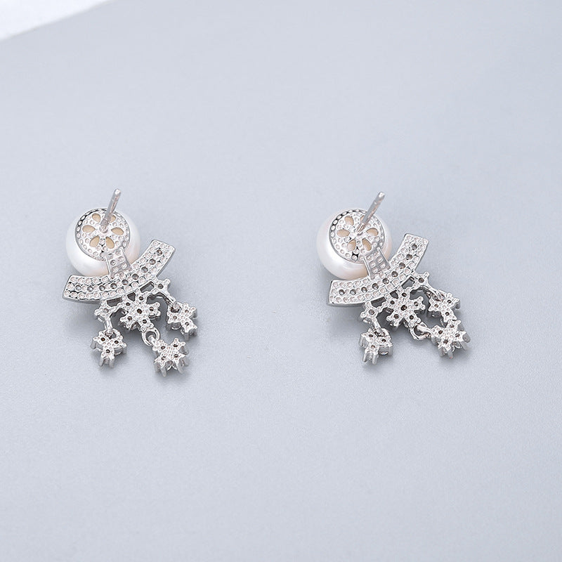 Korean Style Snowflake Earrings