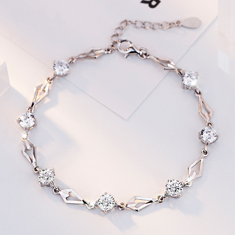 Japanese Flower Diamond Bracelet