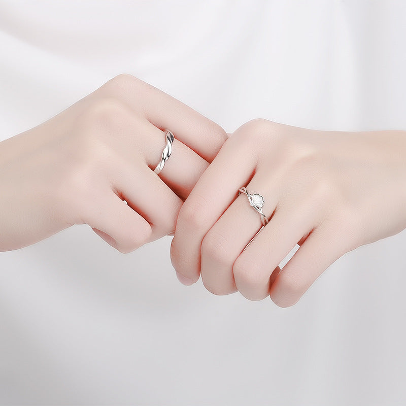 Creative Shellfish Couple Ring