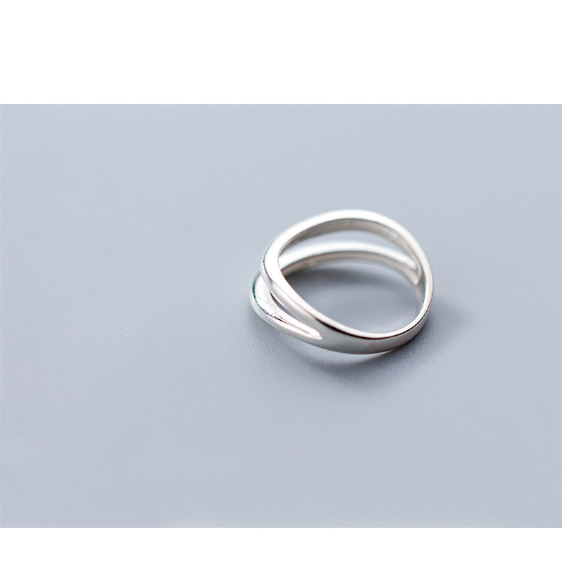 Korean Style Double Line Ring
