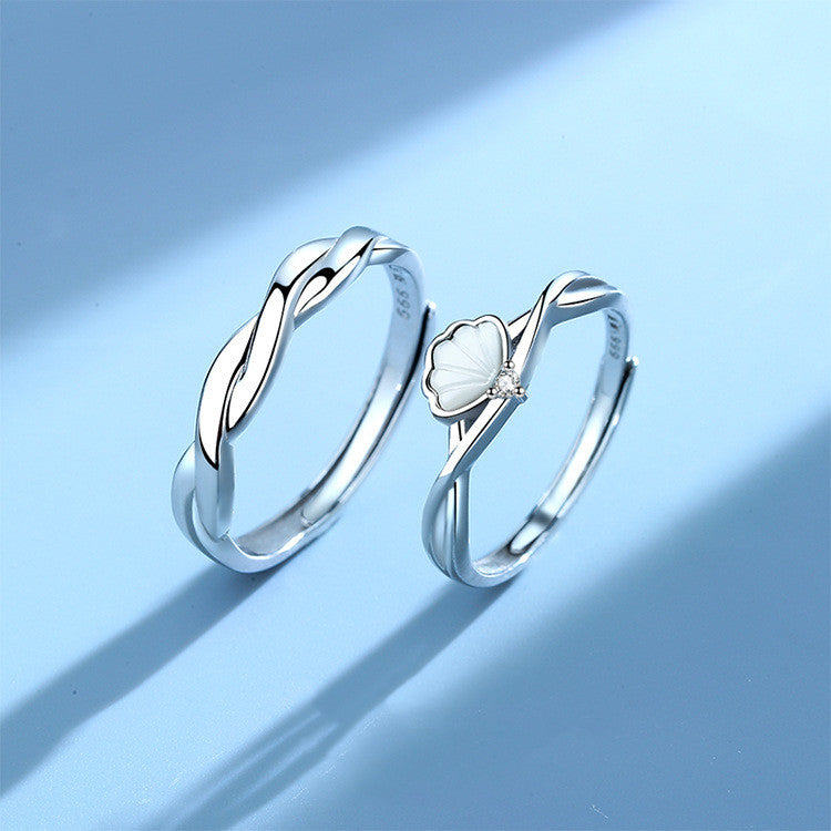 Creative Shellfish Couple Ring