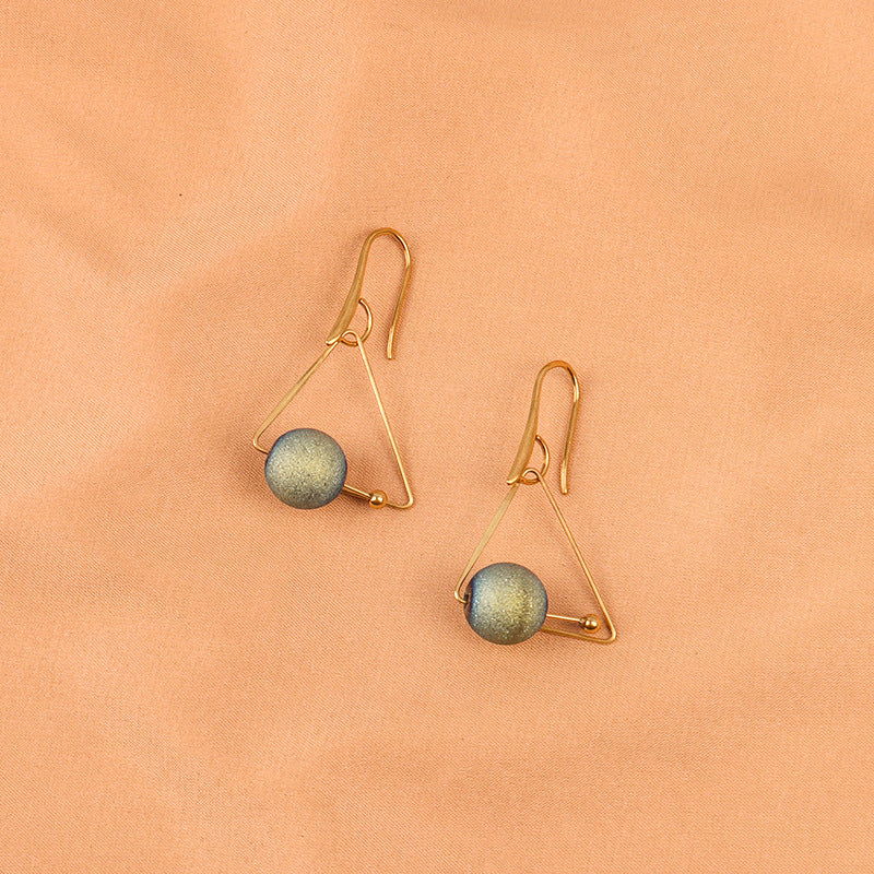 Japanese Triangle Retro Earrings