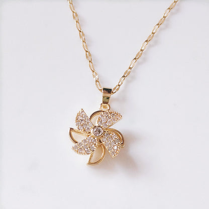 Whirling Windmill Necklace