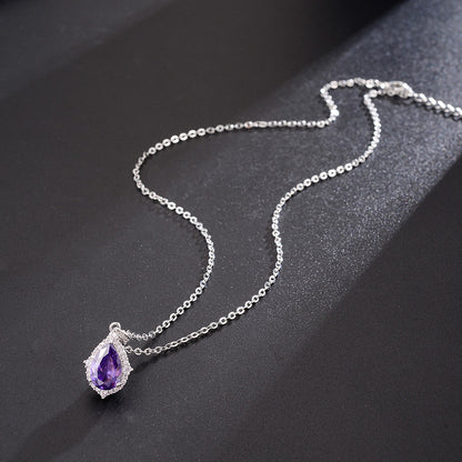 Korean Style Amethyst Necklace