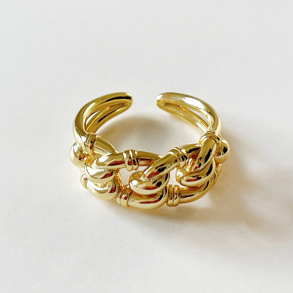 Japanese Style Gold Ring