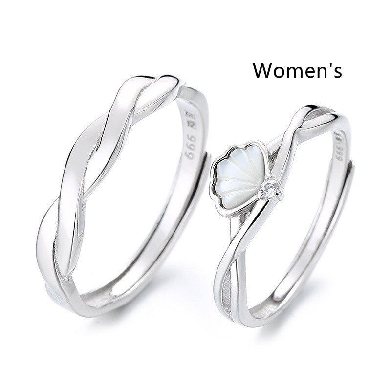 Creative Shellfish Couple Ring