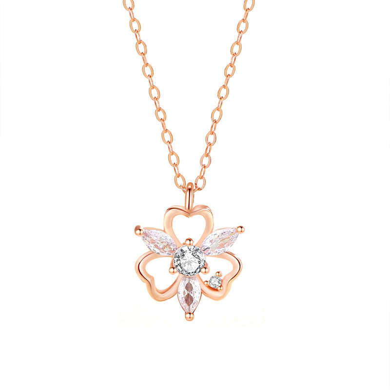 Korean-style Clover Necklace