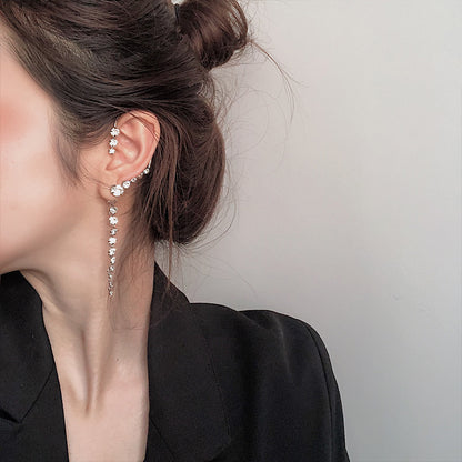 Korean long style earrings