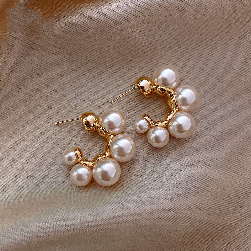 Korean Simple Pearl Earrings
