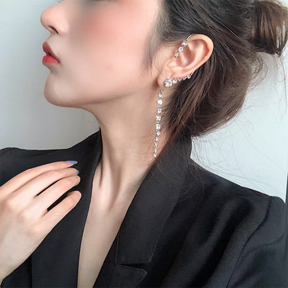 Korean long style earrings