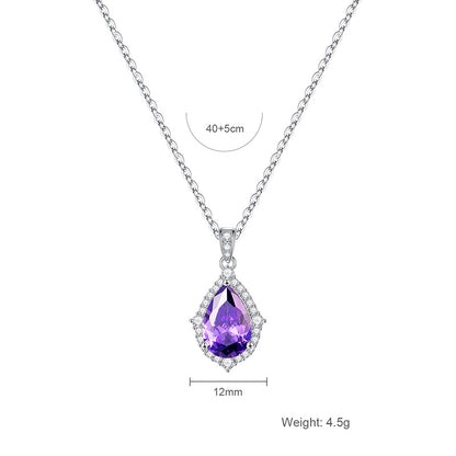 Korean Style Amethyst Necklace
