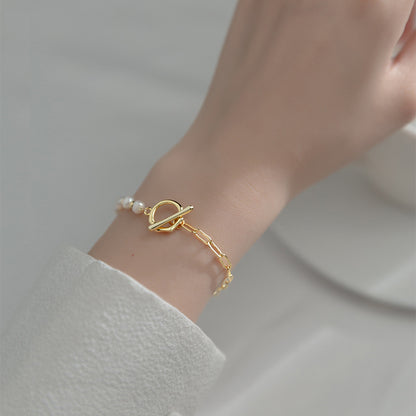 Korean-style Pearl Stitching Bracelet