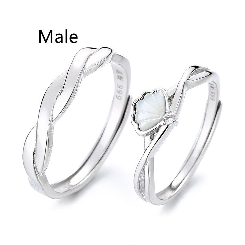 Creative Shellfish Couple Ring
