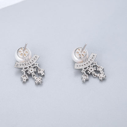Korean Style Snowflake Earrings
