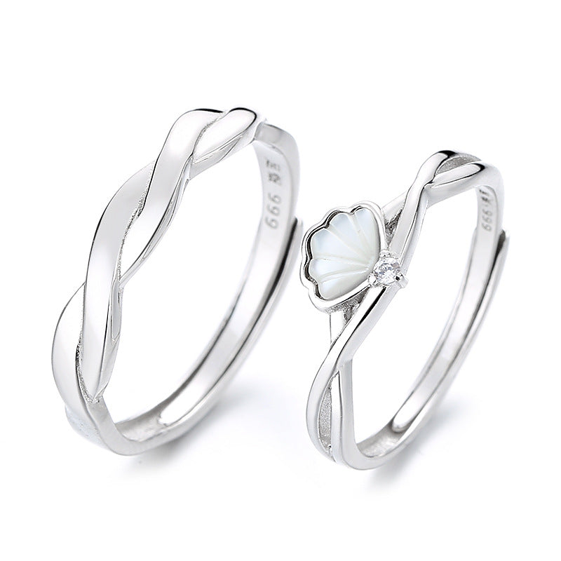 Creative Shellfish Couple Ring