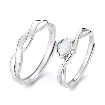 Creative Shellfish Couple Ring